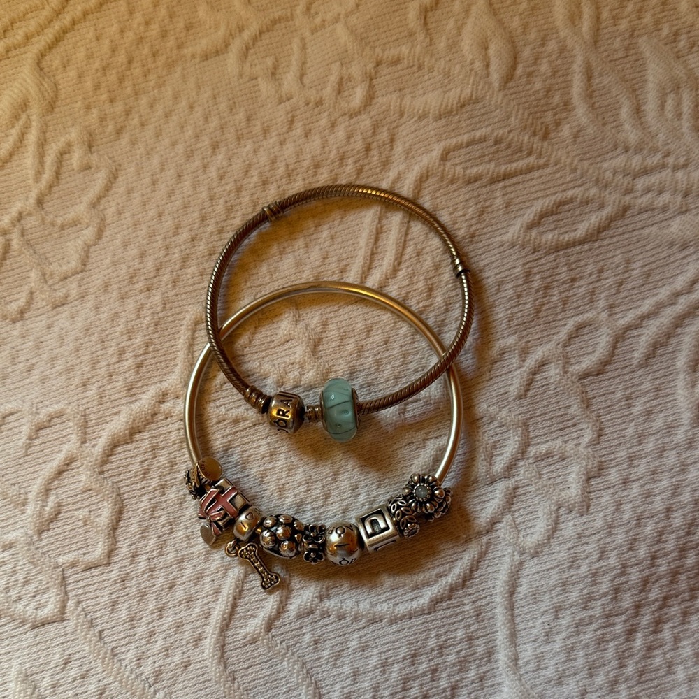 Pandora Silver Charm Bracelet Set